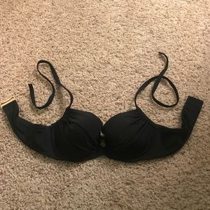Victoria's Secret Black Bikini Top Size 34B